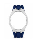 Strap Moissanita VVS y Caucho NAVY BLUE