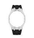 Strap Moissanita VVS y Caucho NEGRO