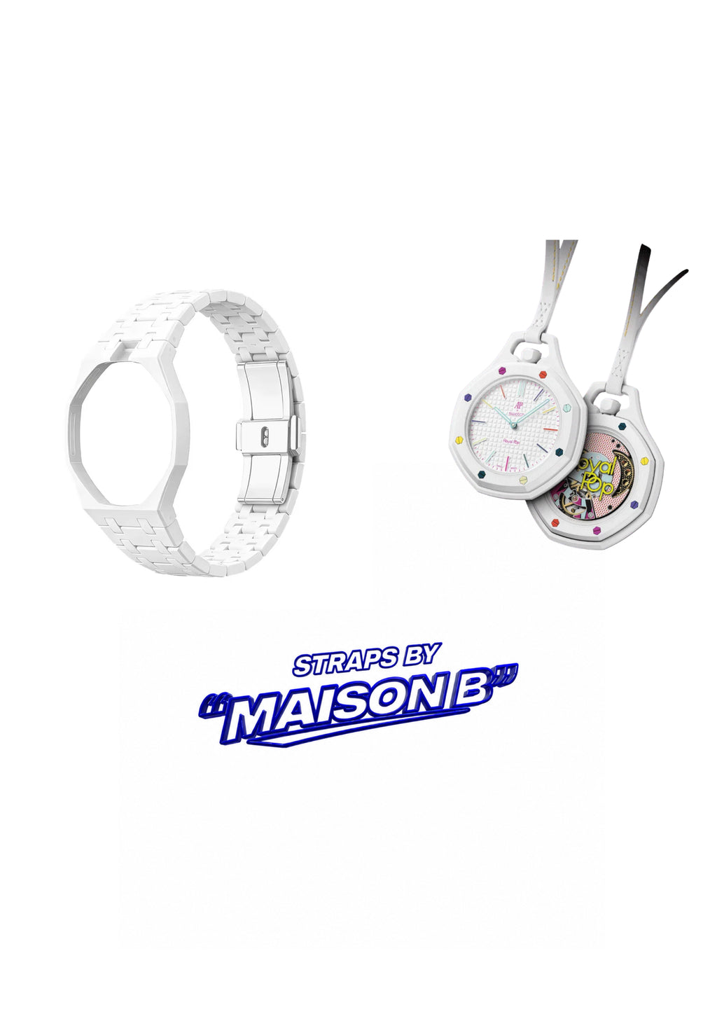 Royal Pop Huit Blanc ORIGINAL + Strap