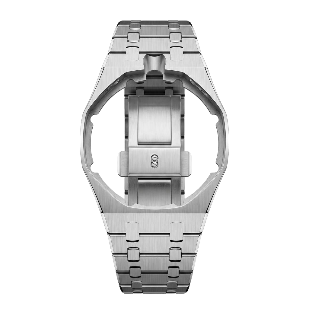 Straps Royal Oak Plateado + Logo AP