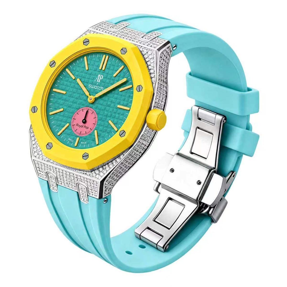 Straps Moissanita VVS Menta