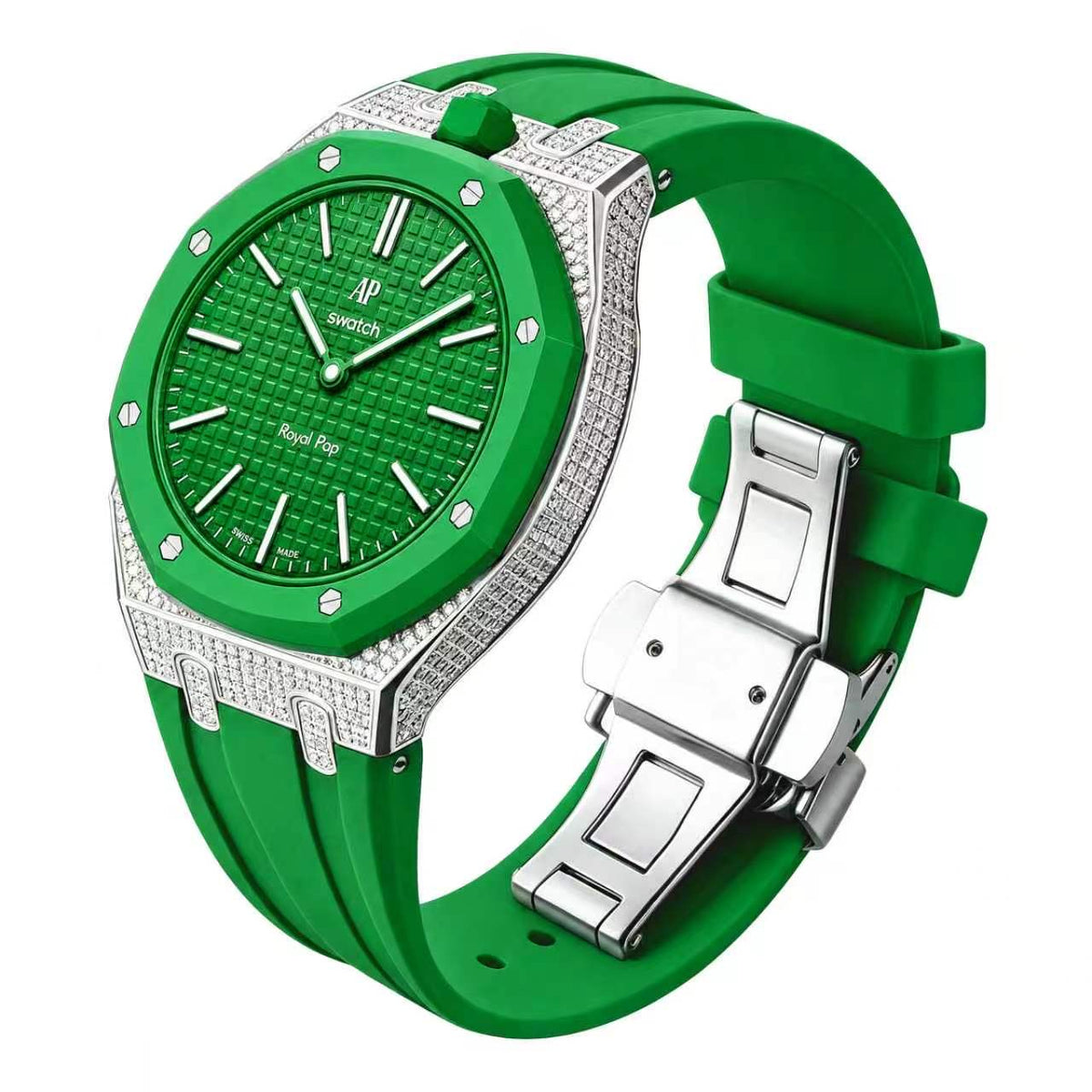 Straps Moissanita VVS Verde