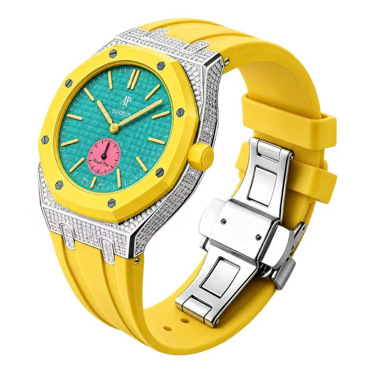 Straps Moissanita VVS Amarillo