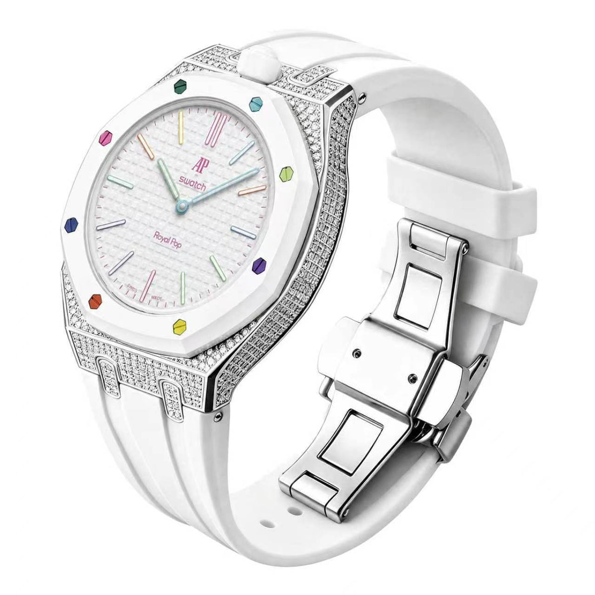 Straps Moissanita VVS Blanco