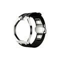 Strap acero y caucho NEGRO