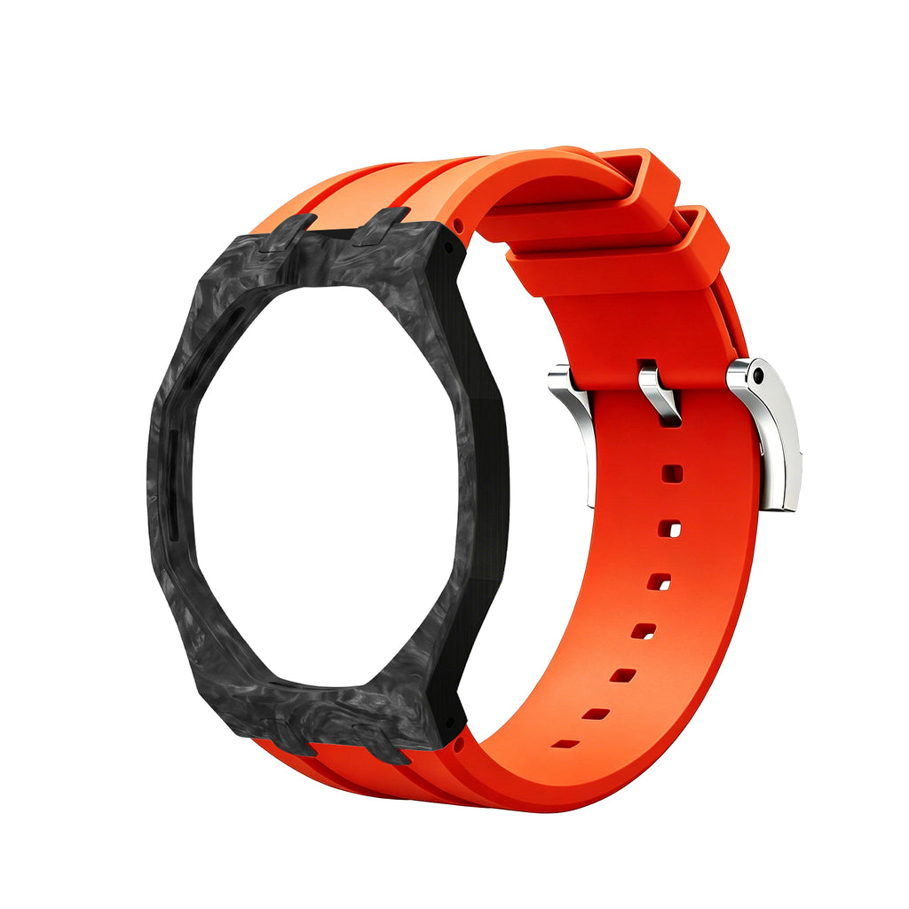 Straps Fluor Carbono Forjado Naranja + Logo AP en hebilla