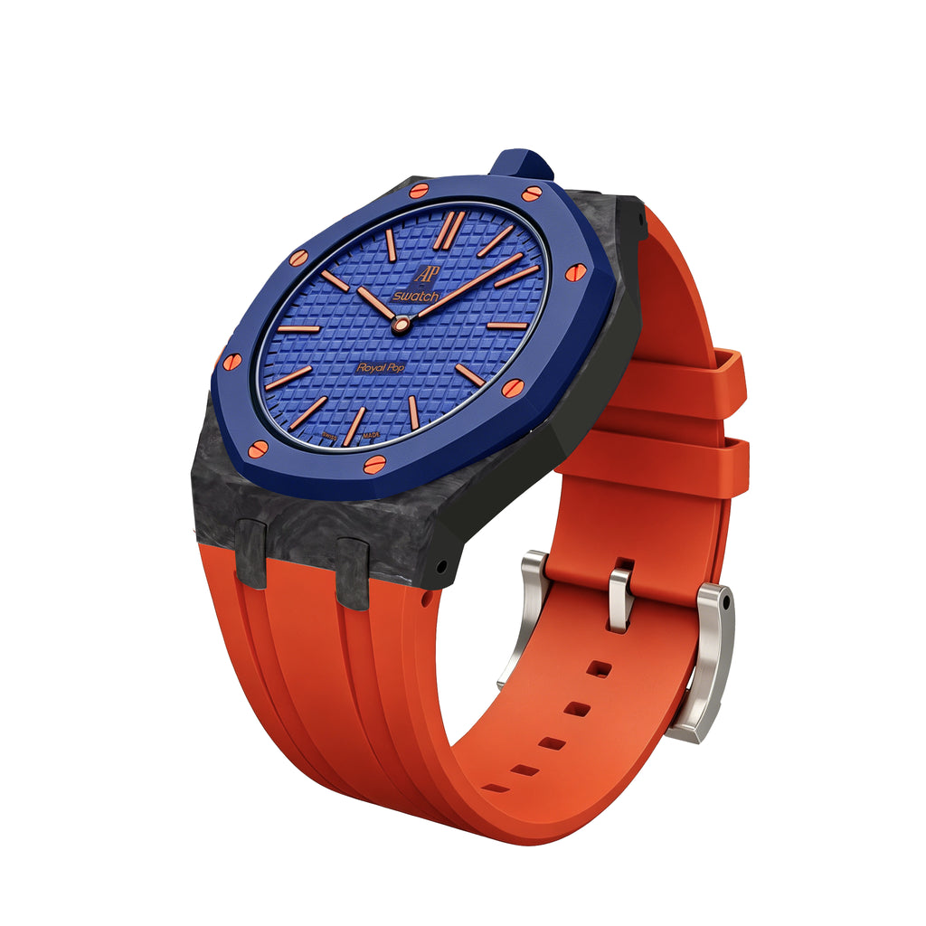 Straps Fluor Carbono Forjado Naranja + Logo AP en hebilla