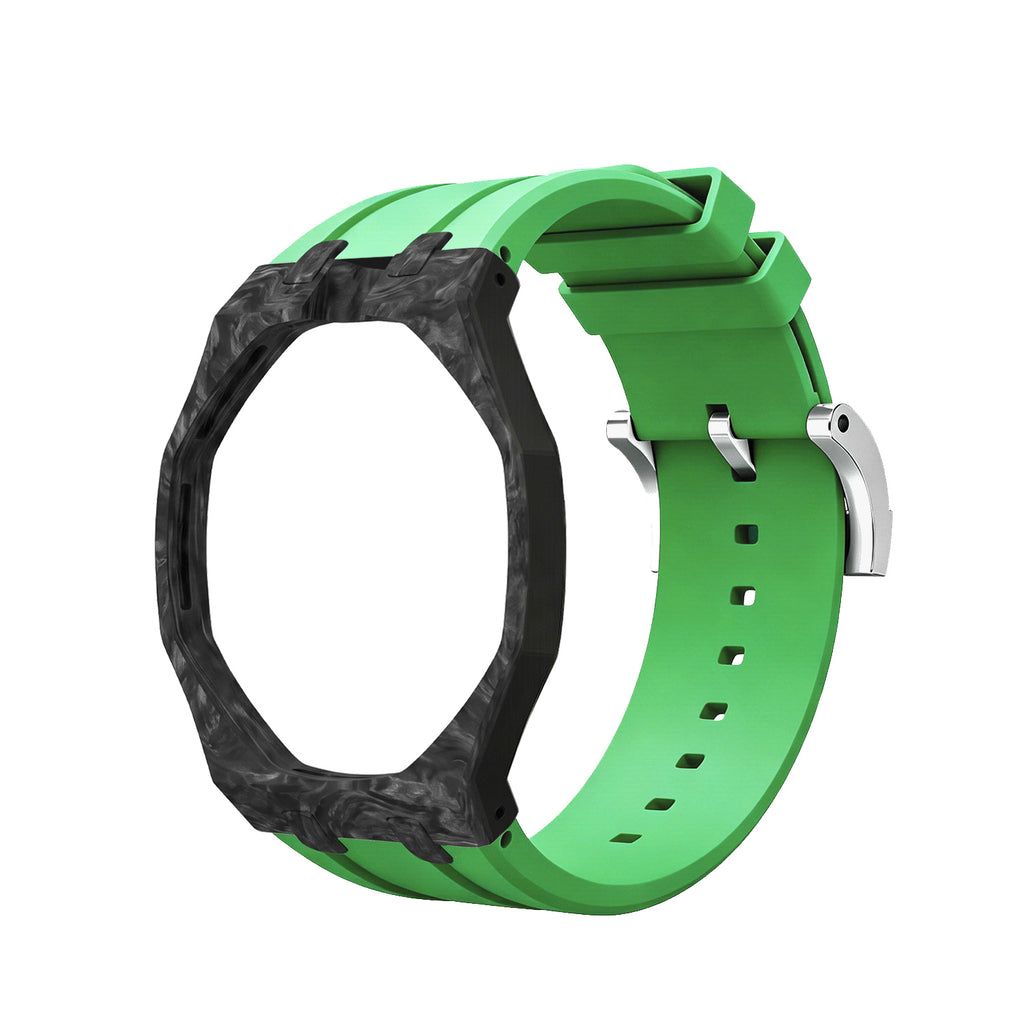 Straps Fluor Carbono Forjado Verde + Logo AP en hebilla