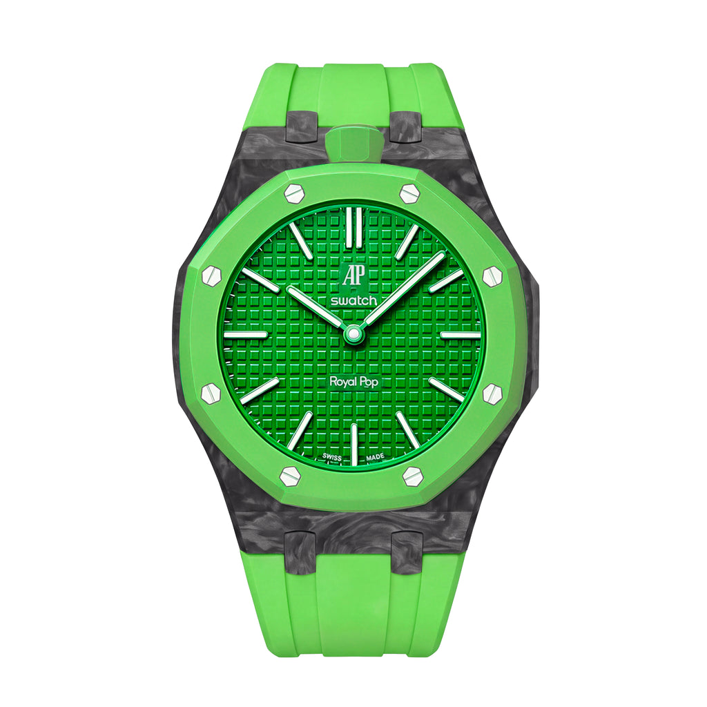 Straps Fluor Carbono Forjado Verde + Logo AP en hebilla