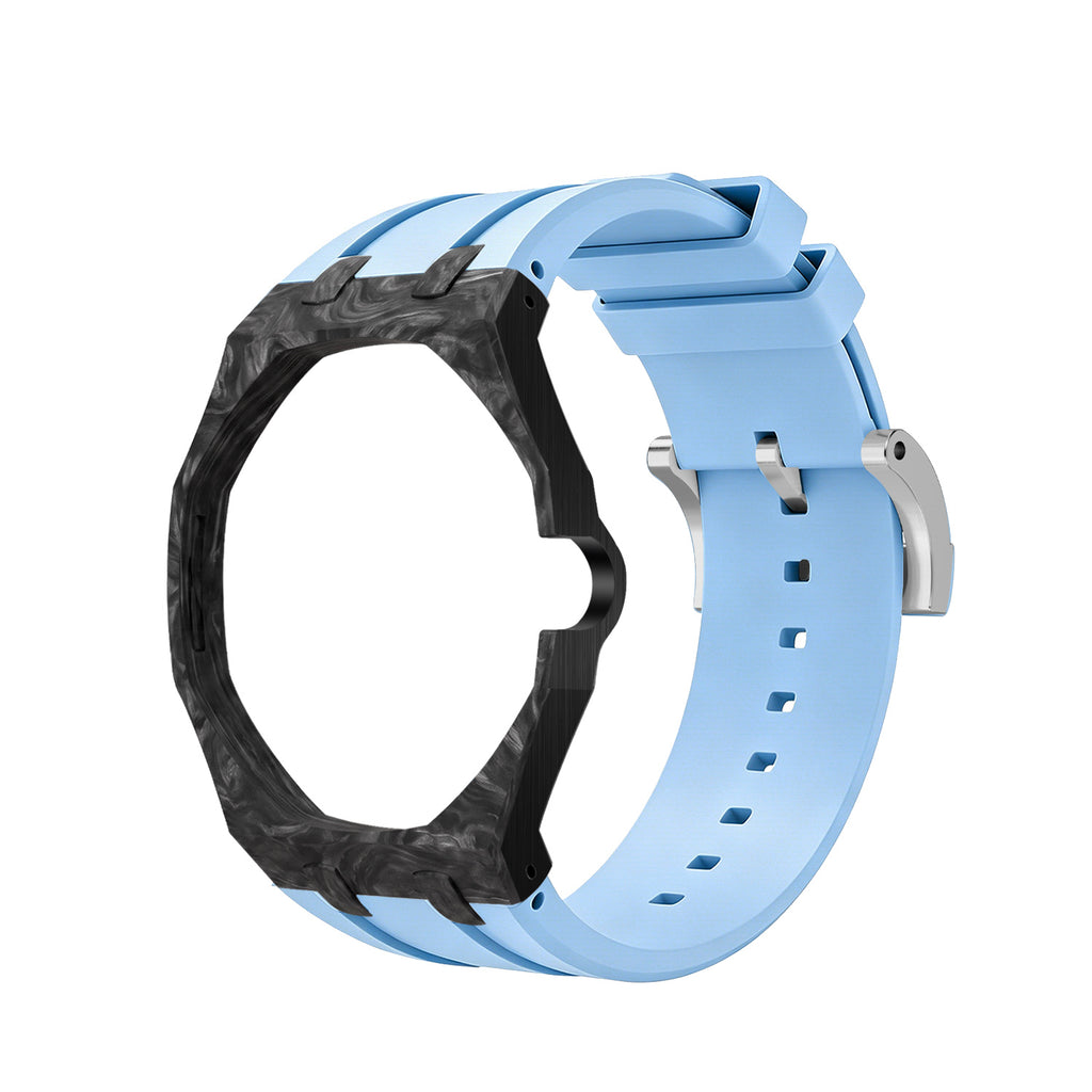 Straps Fluor Carbono Forjado Azul + Logo AP en hebilla