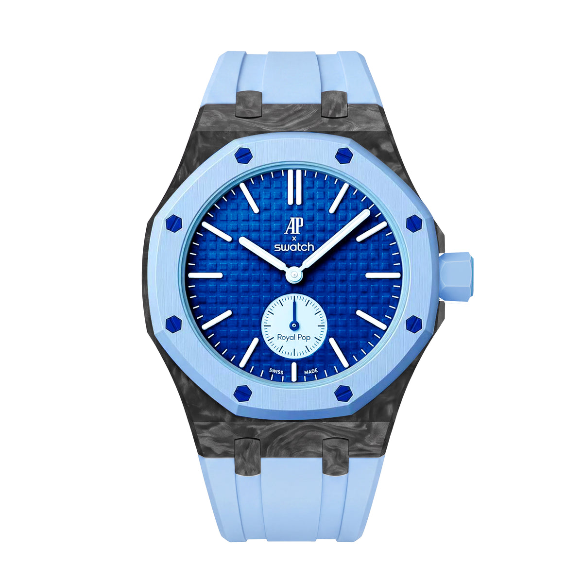 Straps Fluor Carbono Forjado Azul + Logo AP en hebilla