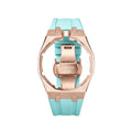 Straps Acero Inoxidable Rose Gold Menta + Logo AP en hebilla