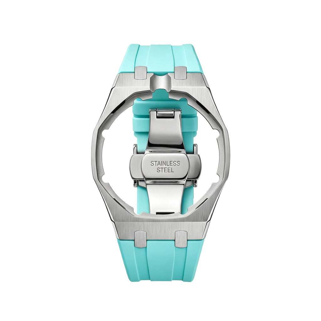 Straps Acero Inoxidable Menta + Logo AP en hebilla