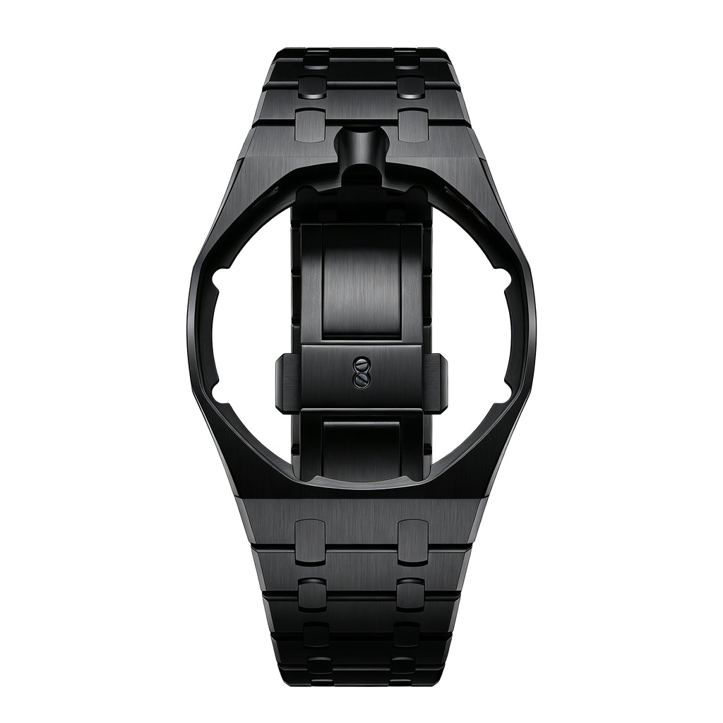 Straps Royal Oak Negro + Logo AP