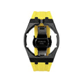 Straps Acero Inoxidable Black Amarillo + Logo AP en hebilla