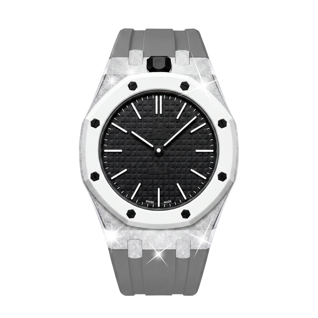 Straps Acero Inoxidable Gris + Logo AP en hebilla