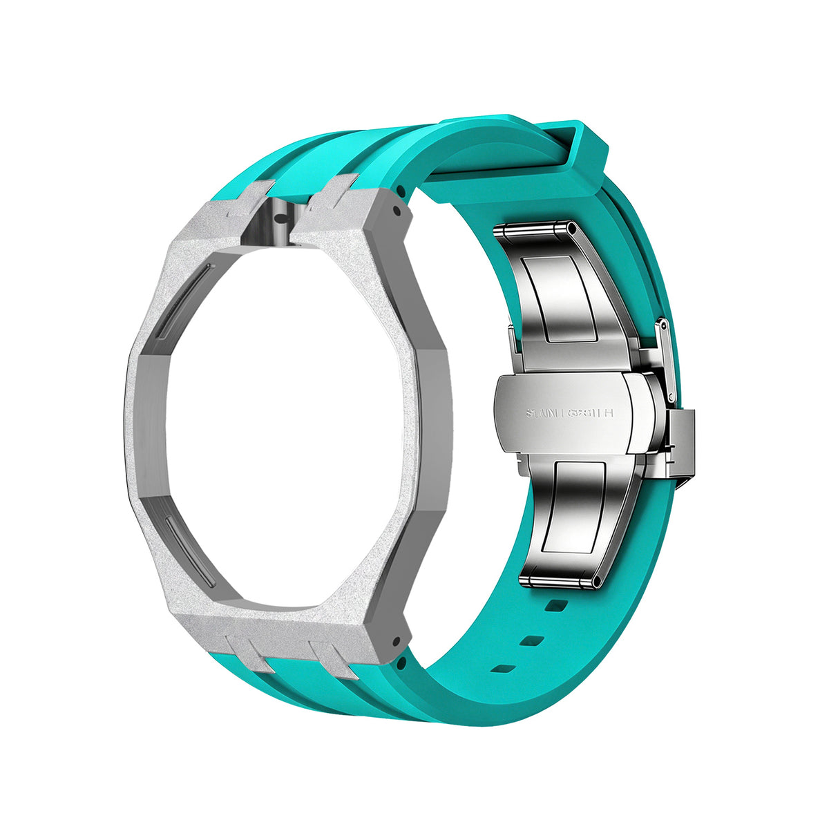Straps Acero Inoxidable Menta + Logo AP en hebilla
