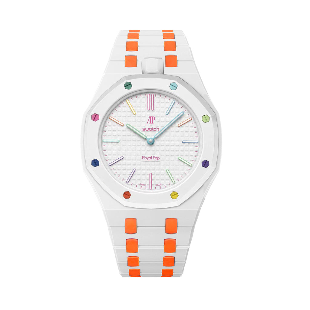 Straps Cerámicos Blanco y Naranja