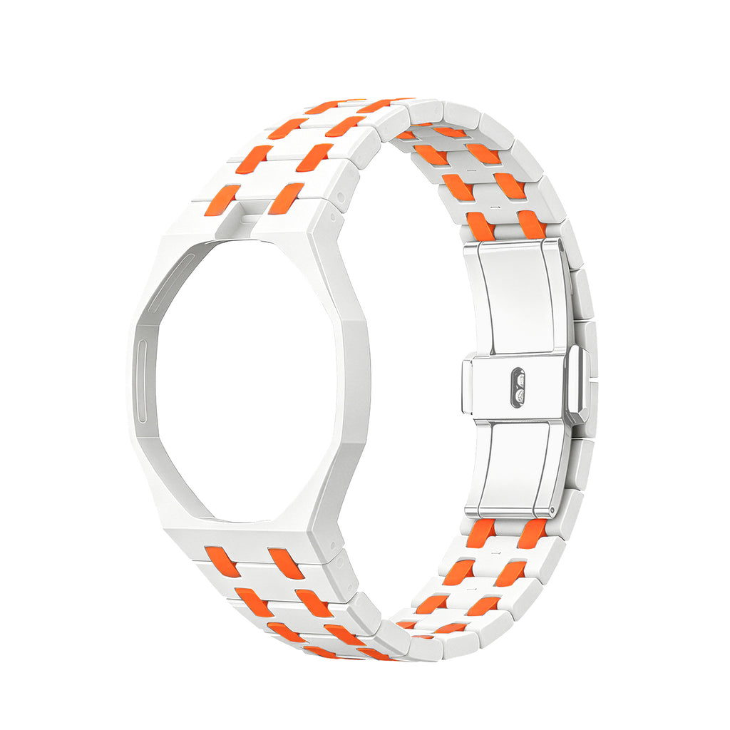 Straps Cerámicos Blanco y Naranja