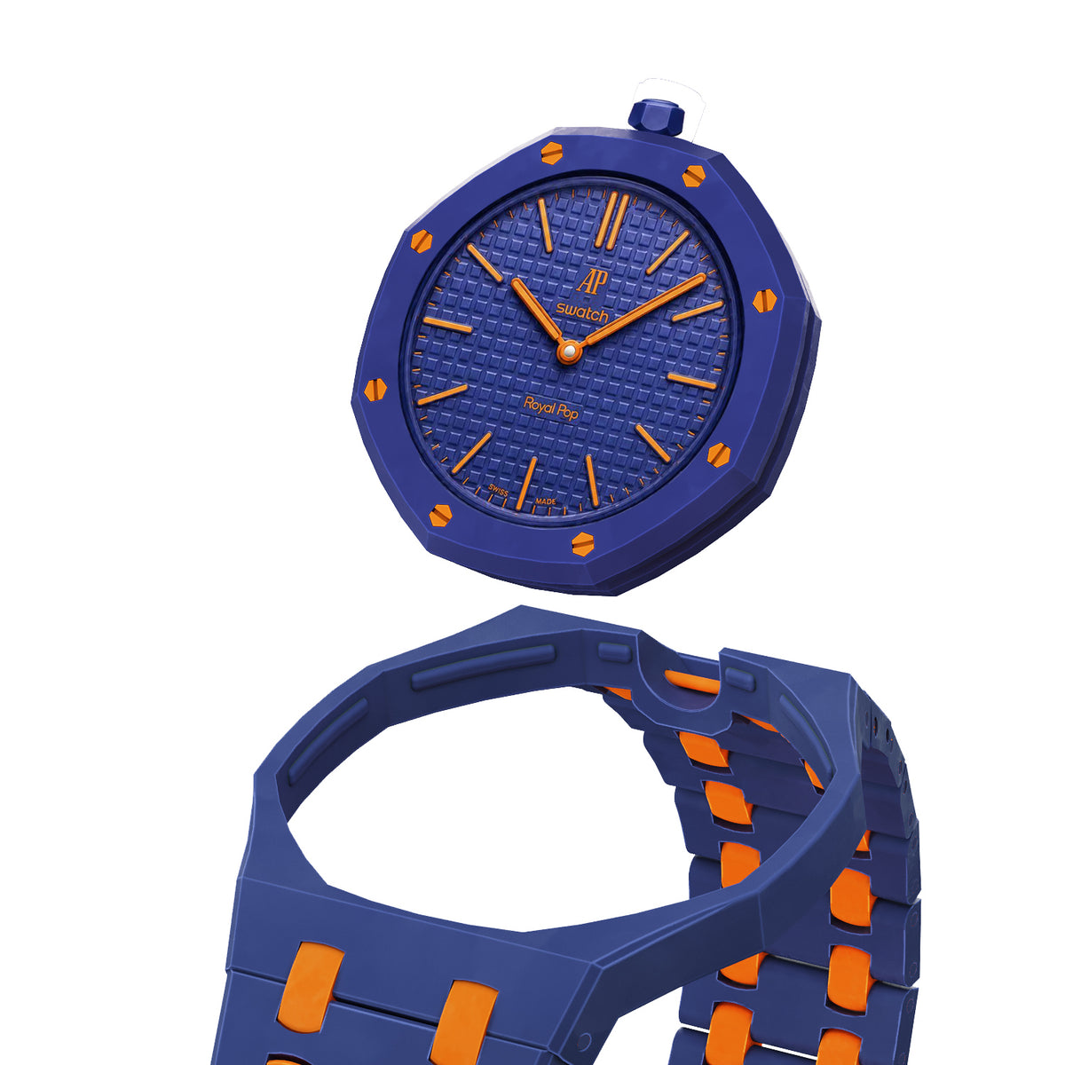 Straps Cerámicos Azul y Naranja