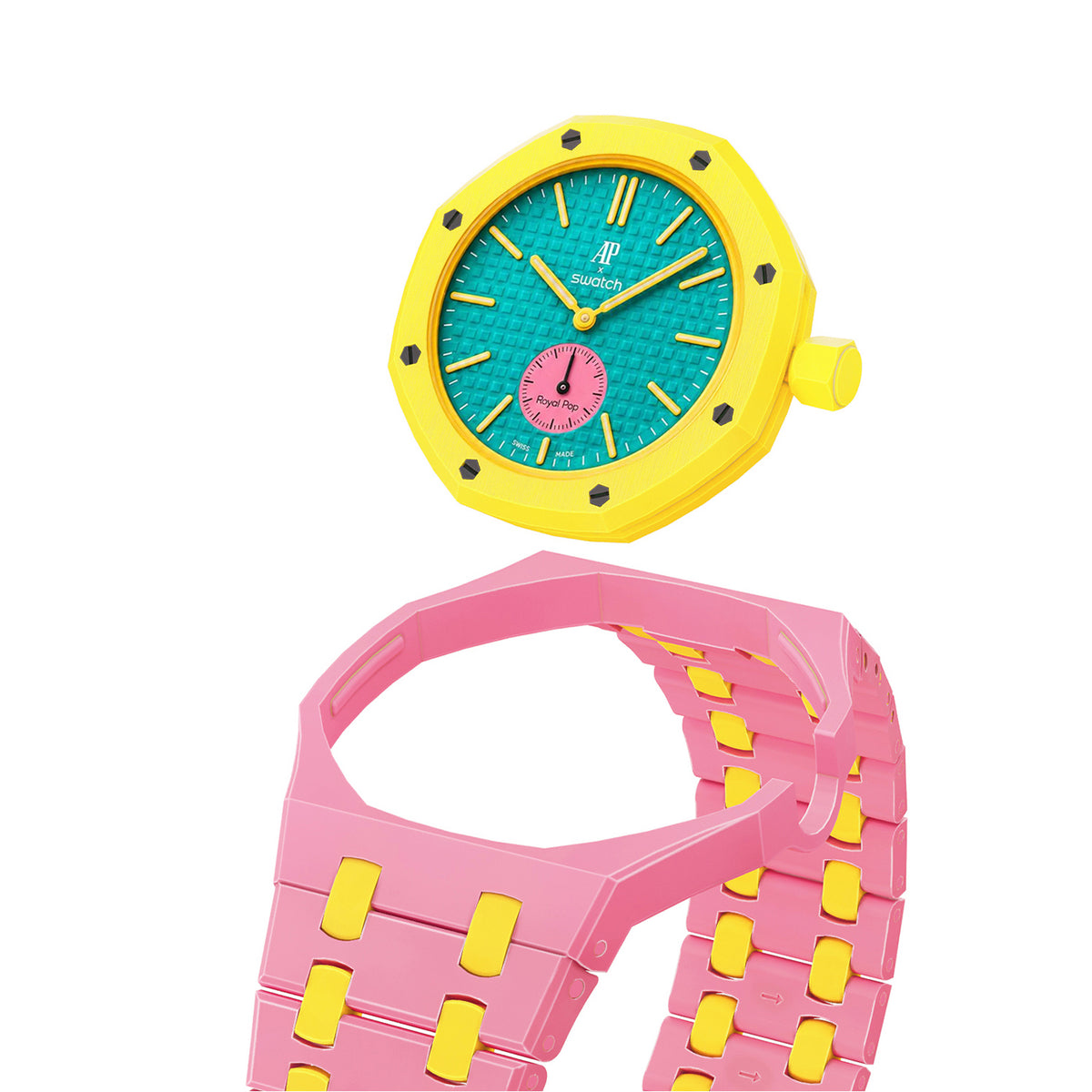 Straps Cerámicos Rosa y Amarillo