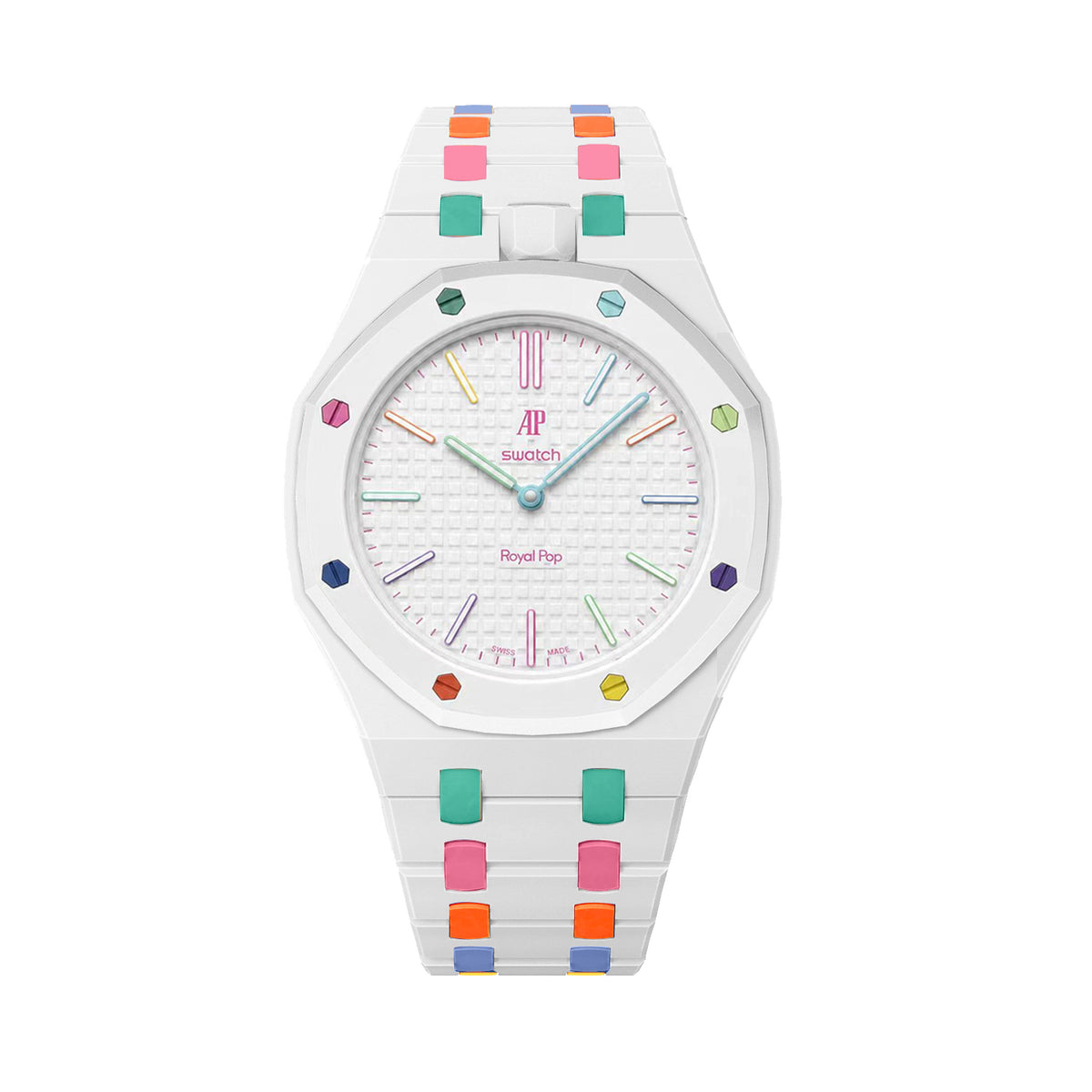 Straps Cerámicos Blanco Arcoíris