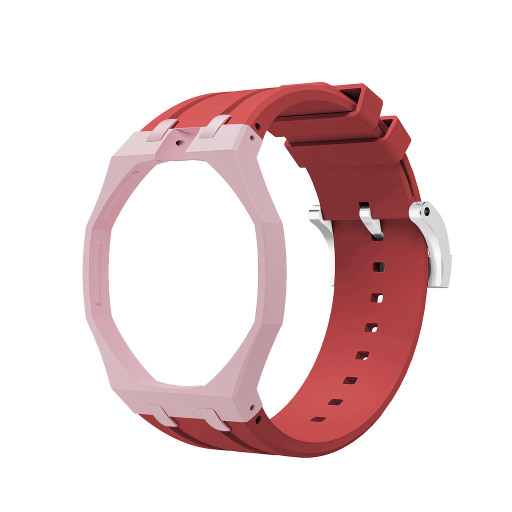 Straps Silicona Rojo y Rosa