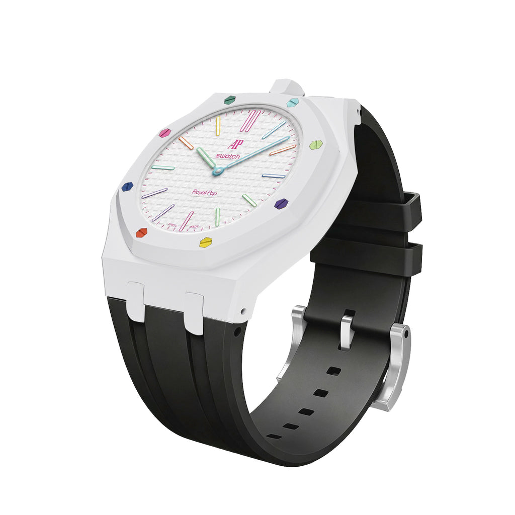 Straps Silicona Negro y Blanco