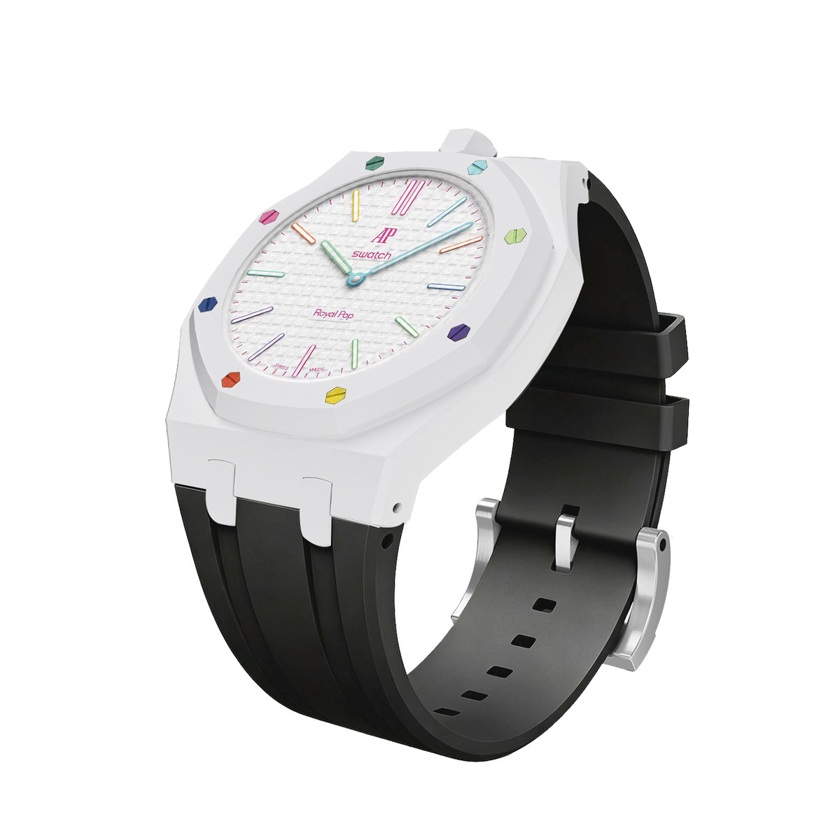 Straps Silicona Negro y Blanco