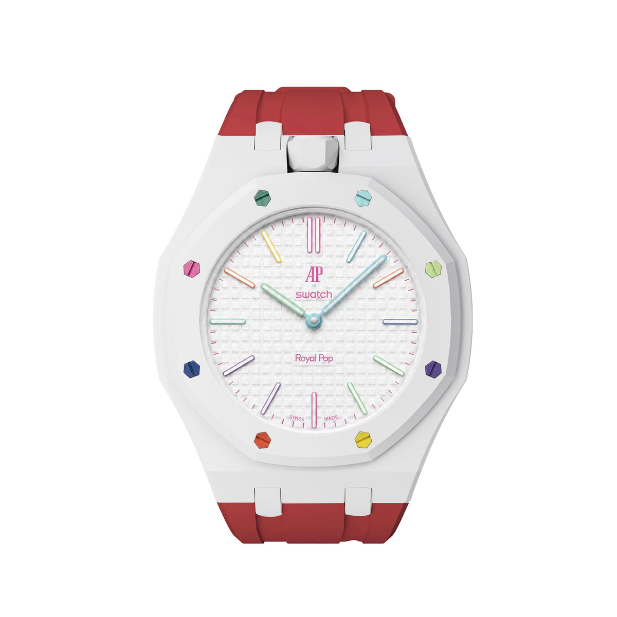 Straps Silicona Rojo y Blanco