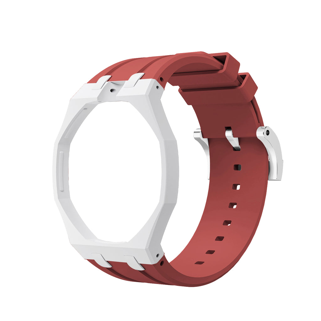 Straps Silicona Rojo y Blanco