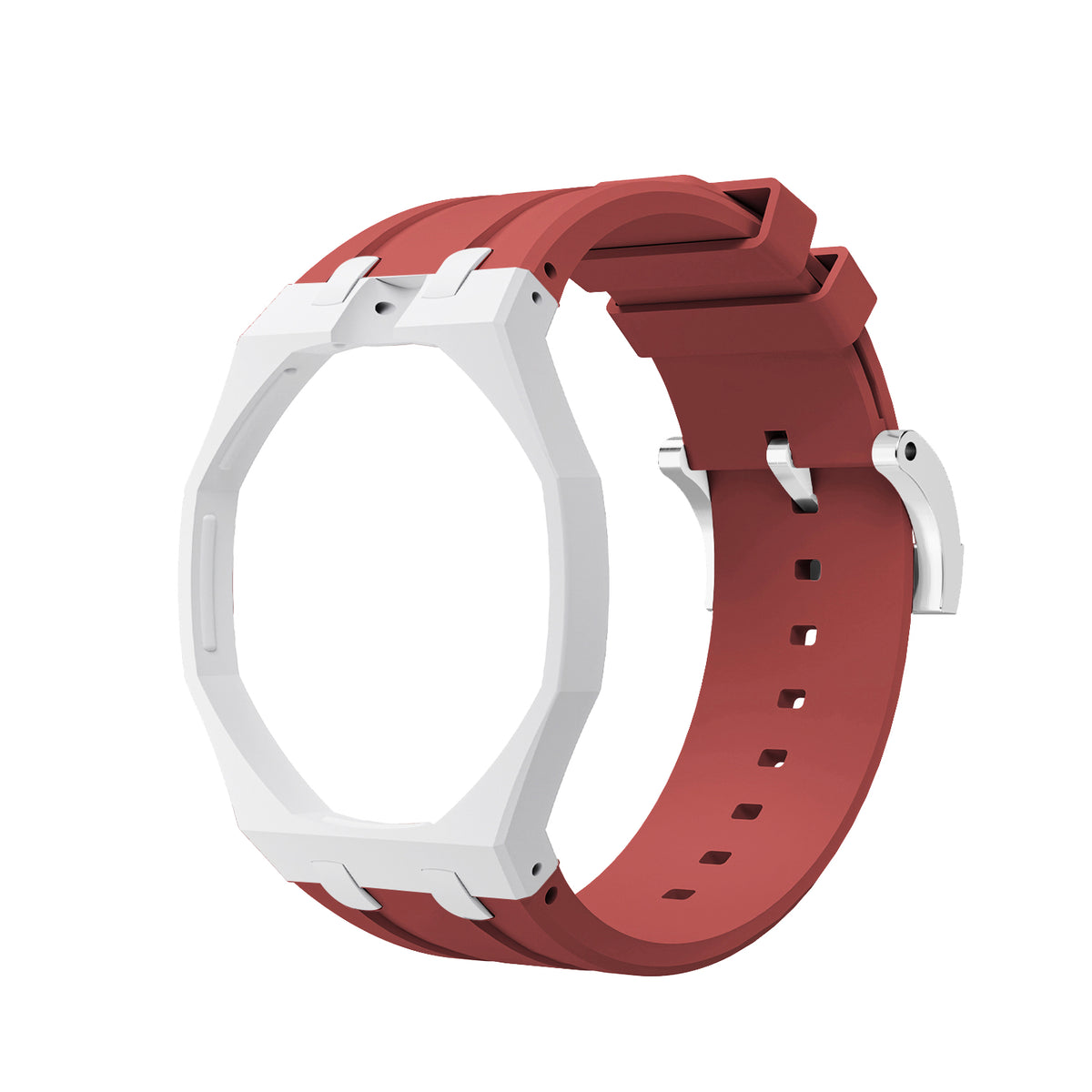 Straps Silicona Rojo y Blanco