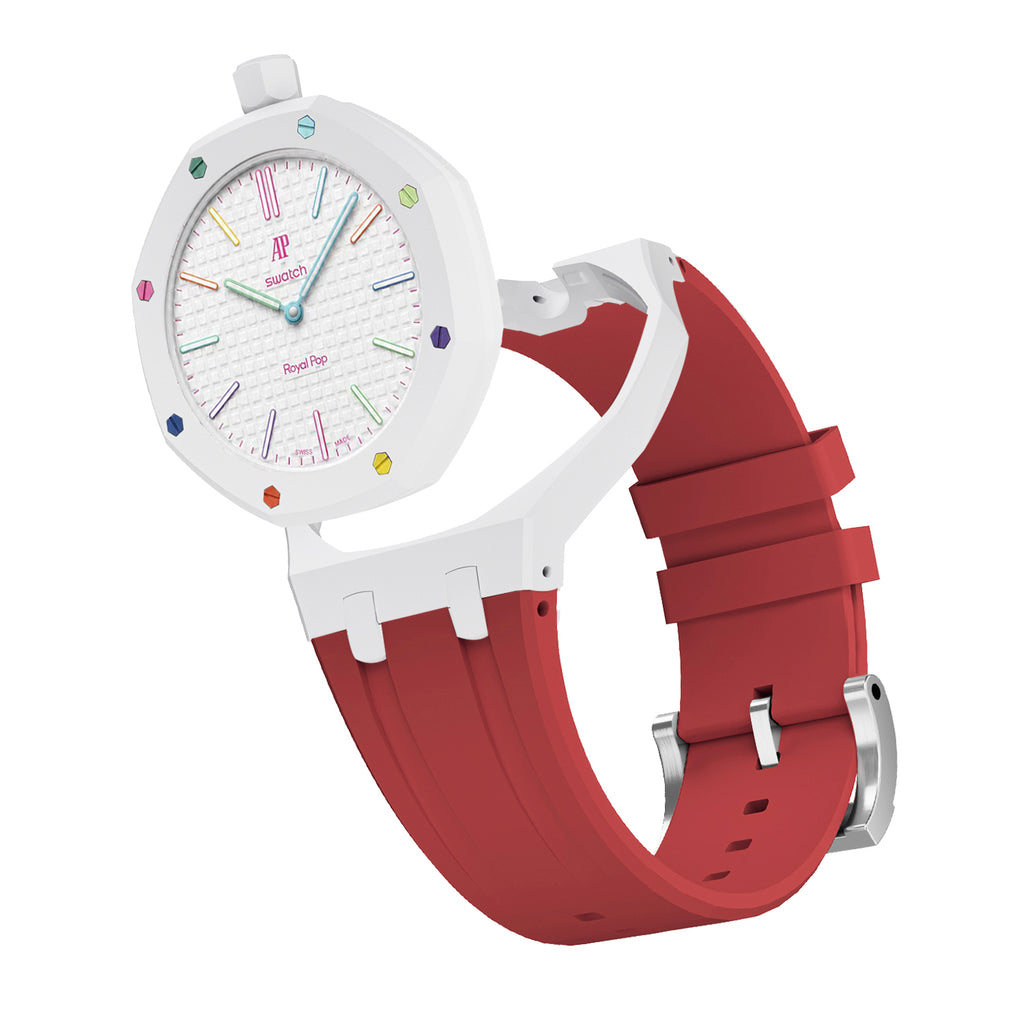 Straps Silicona Rojo y Blanco