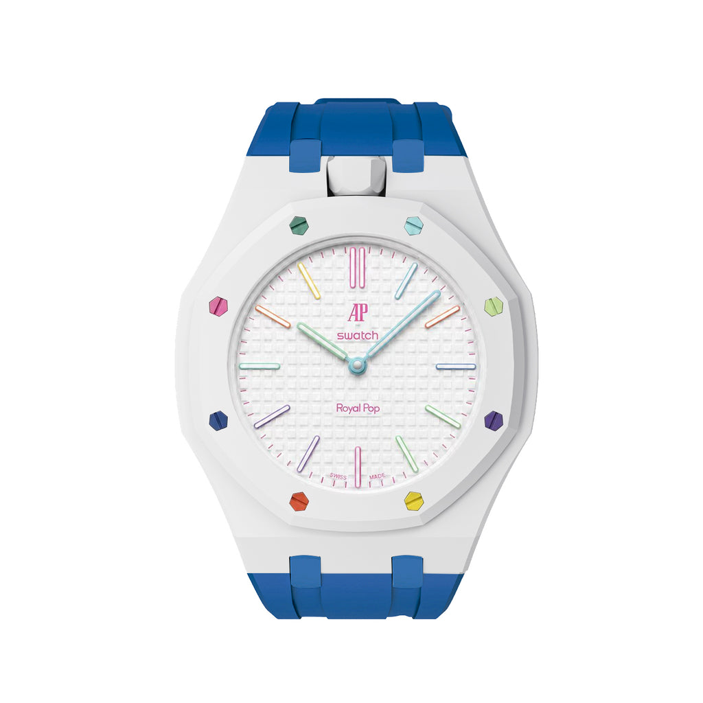 Straps Silicona Azul y Blanco