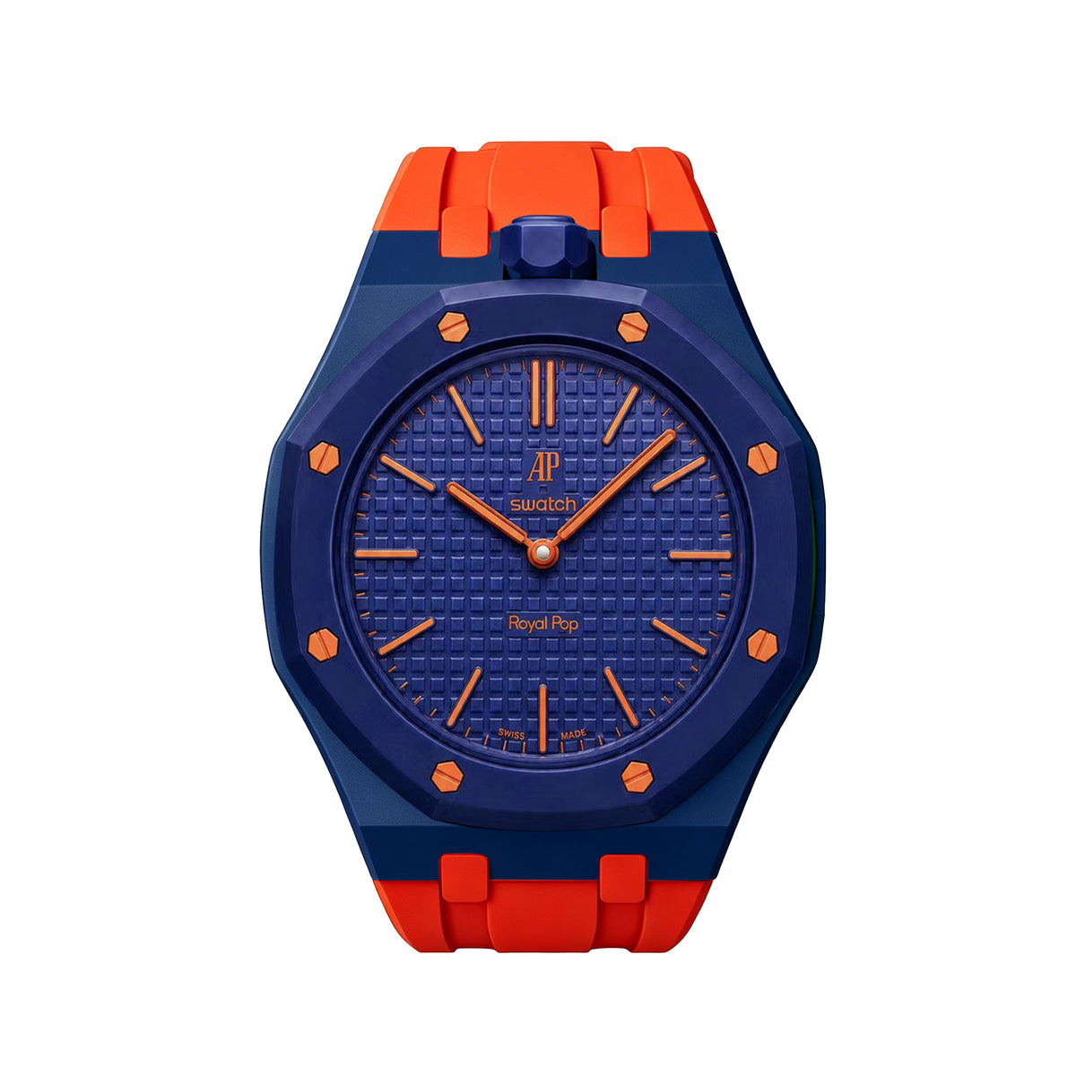 Straps Silicona Naranja y Azul