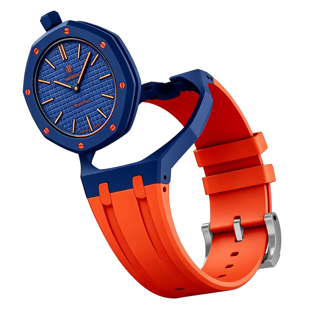 Straps Silicona Naranja y Azul