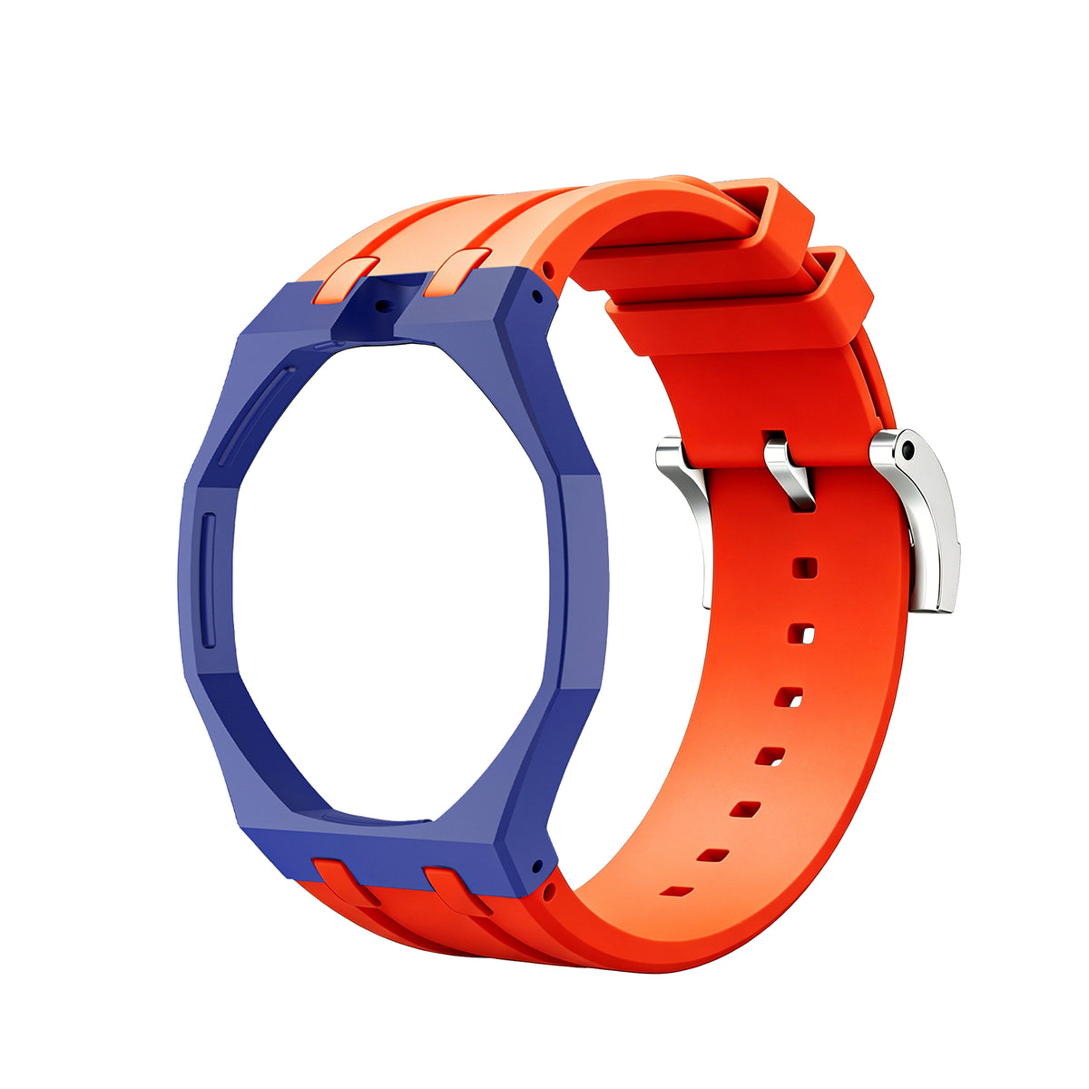 Straps Silicona Naranja y Azul