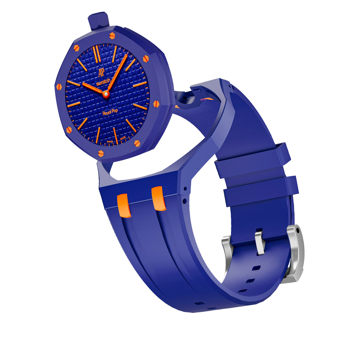 Straps Silicona Azul y Naranja