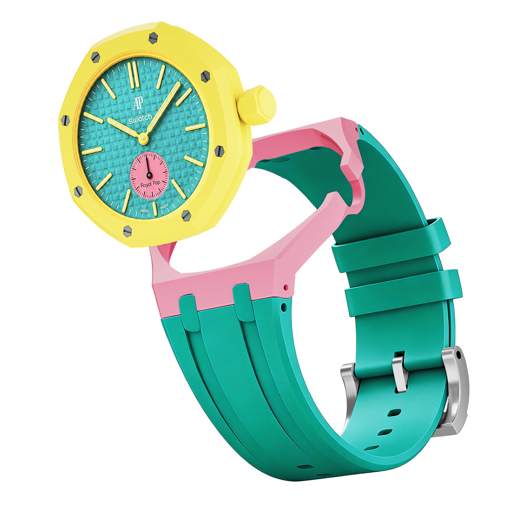 Straps Silicona Menta y Rosa