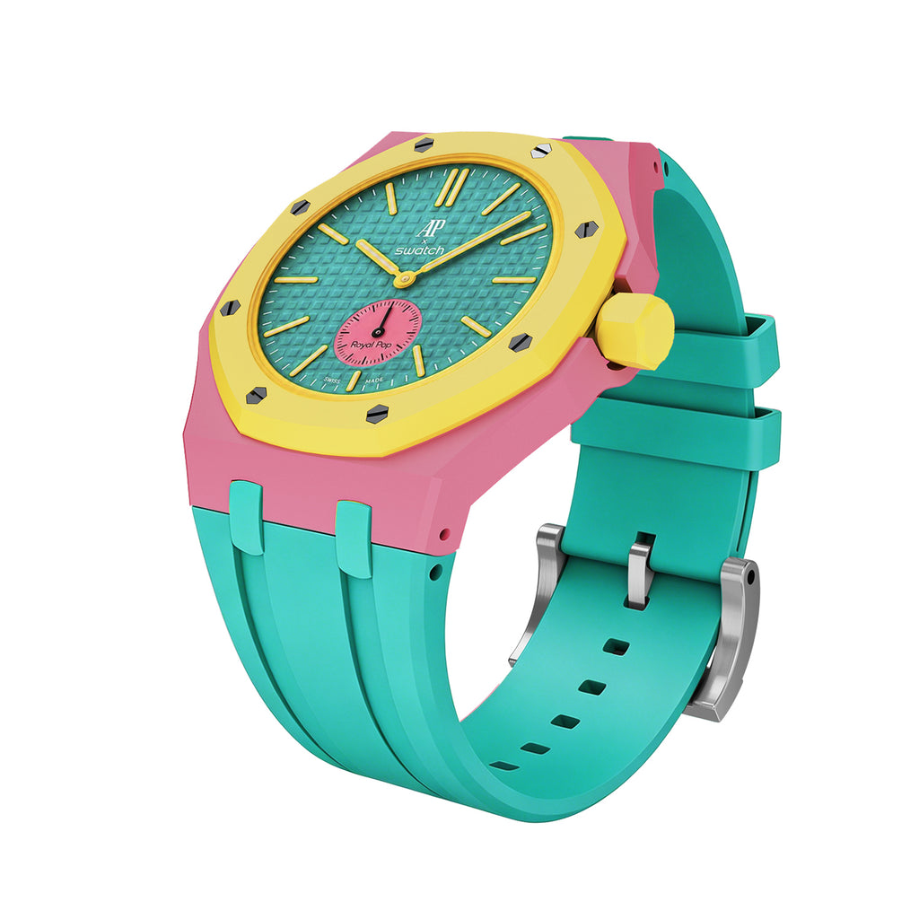 Straps Silicona Menta y Rosa