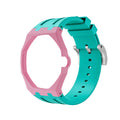 Straps Silicona Menta y Rosa