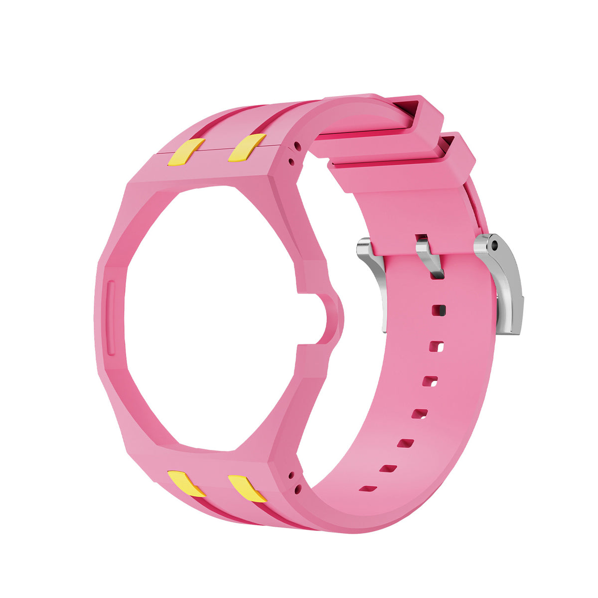Straps Silicona Rosa y Amarillo