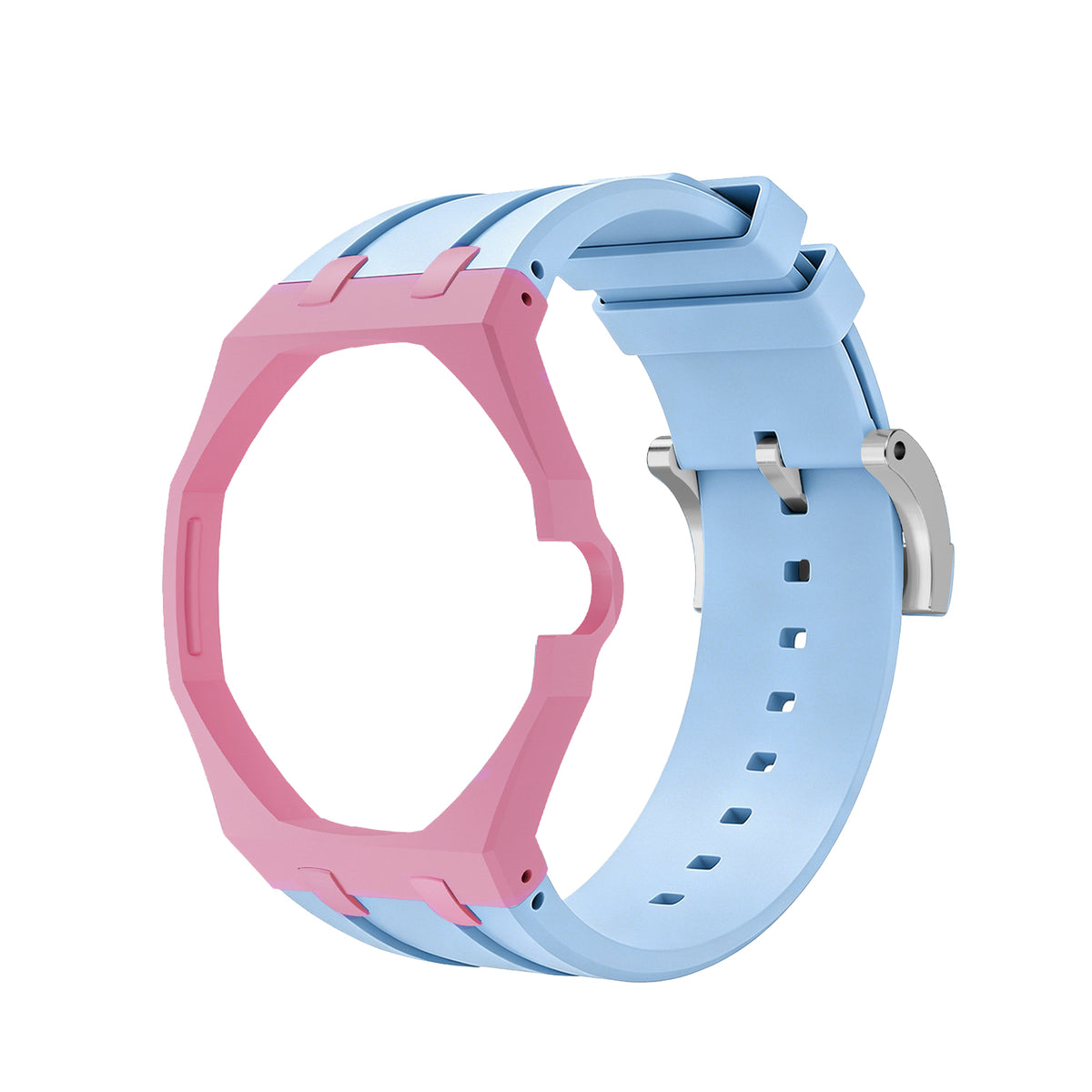 Straps Silicona Azul Claro y Rosa