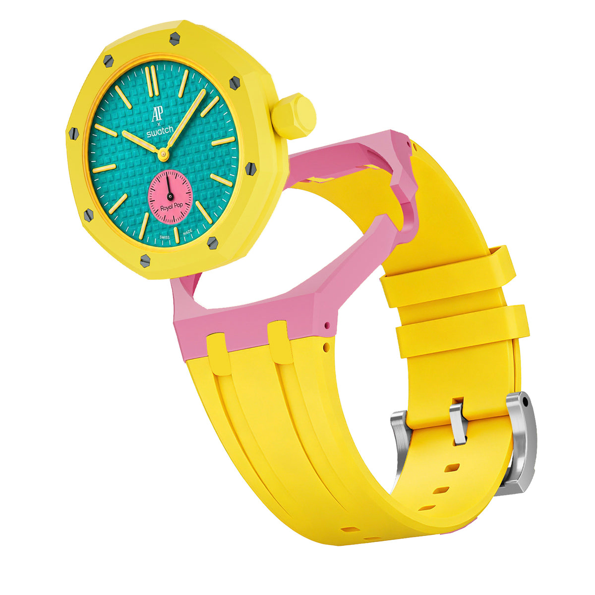 Straps Silicona Amarillo y Rosa