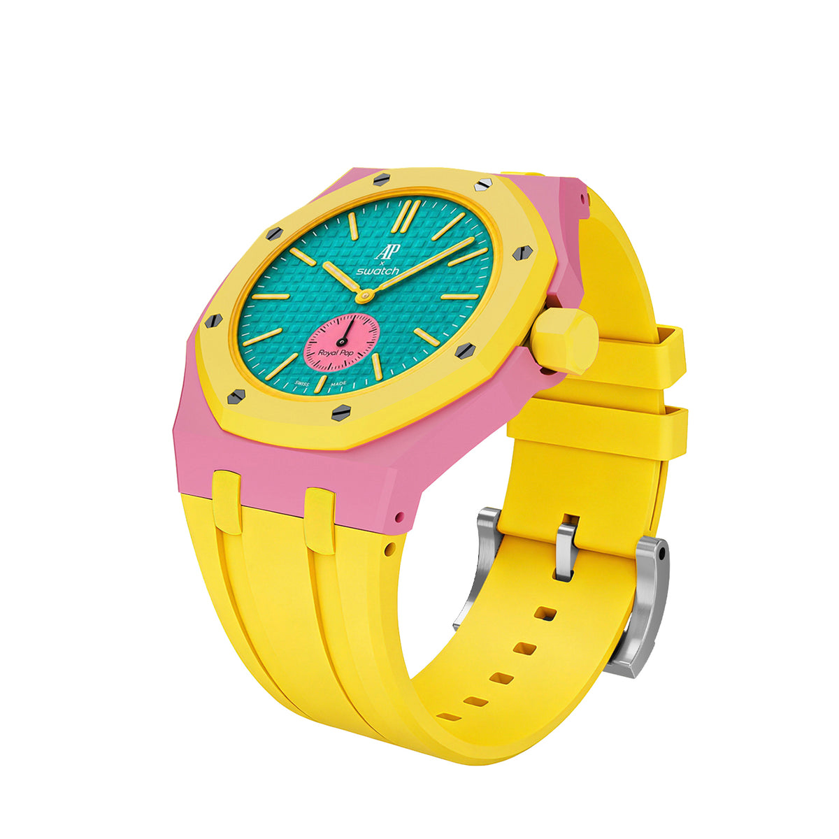 Straps Silicona Amarillo y Rosa