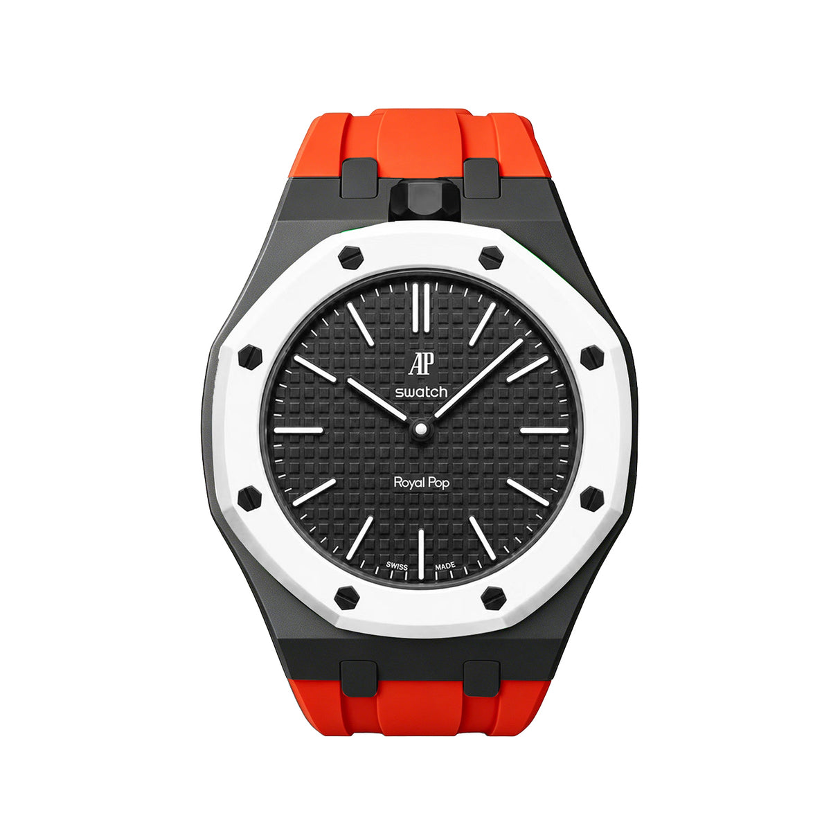 Straps Silicona Naranja y Negro