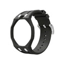 Straps Silicona Negro y Blanco V2