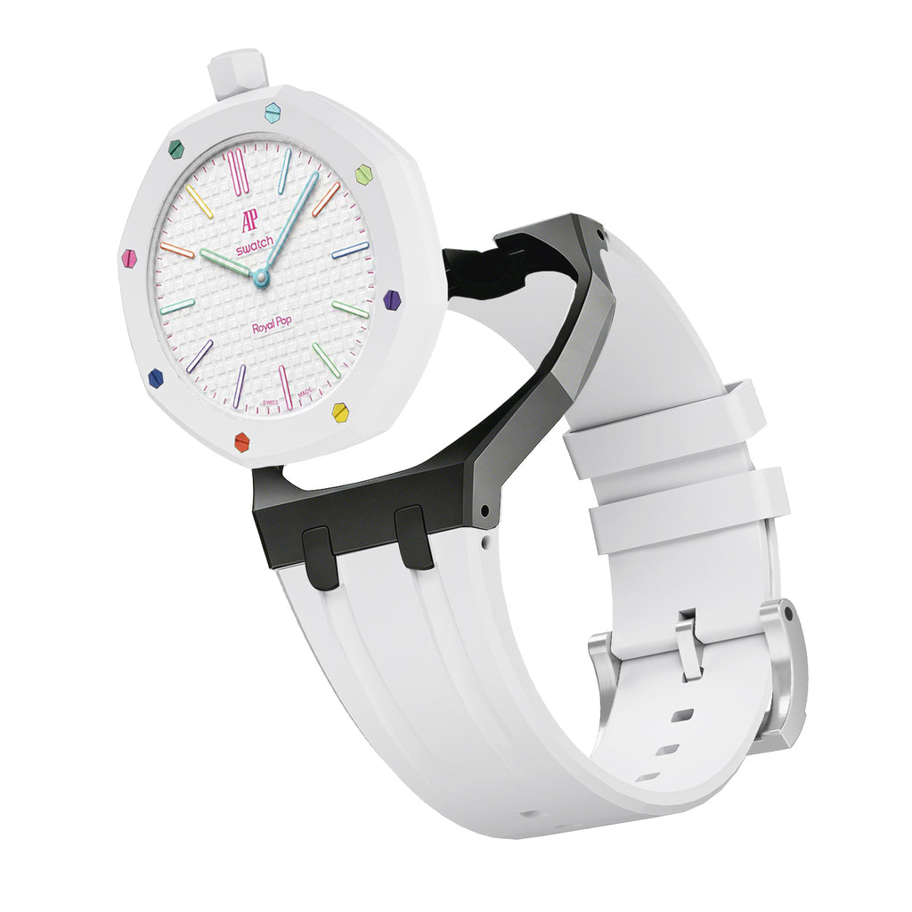 Straps Silicona Blanco y Negro