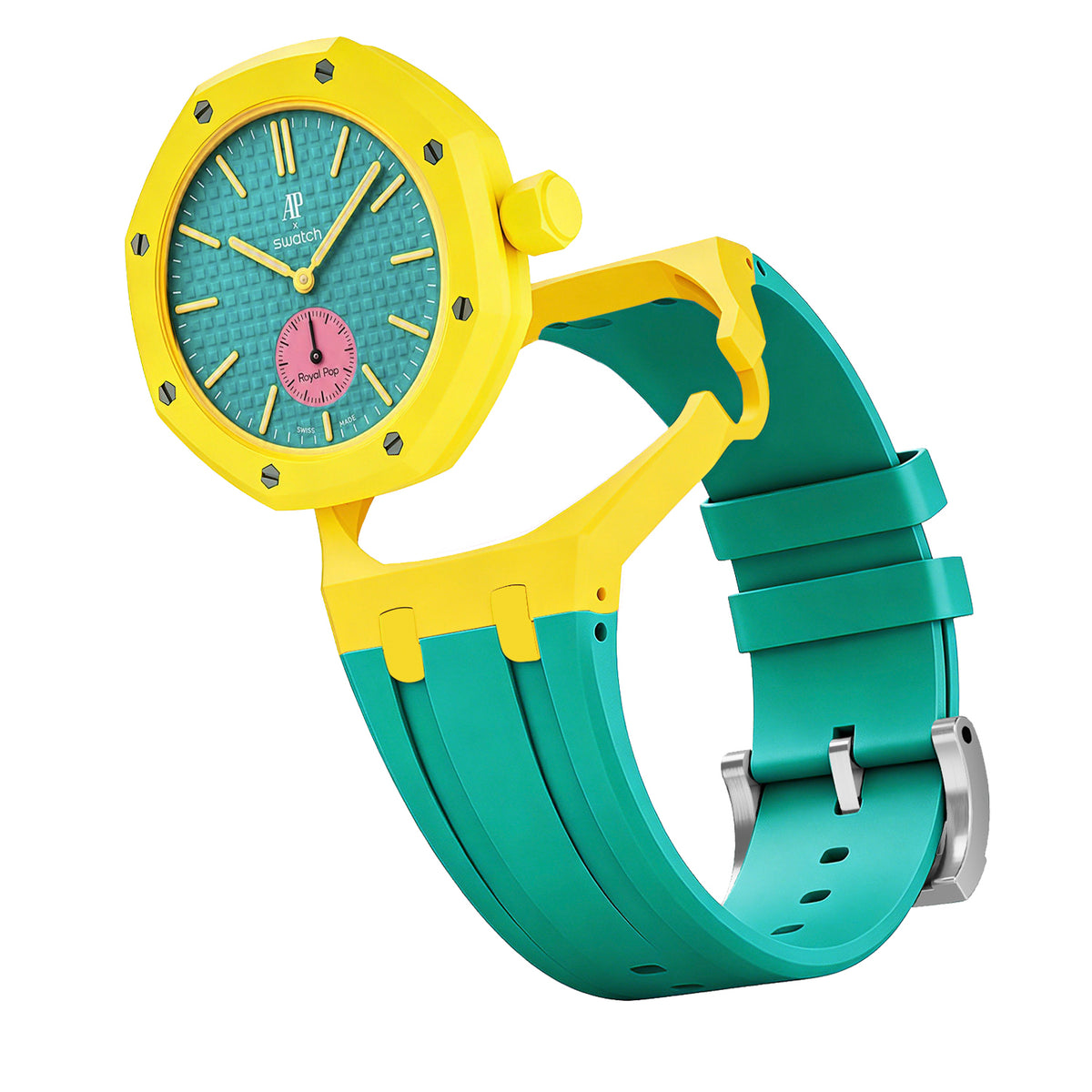 Straps Silicona Menta y Amarillo
