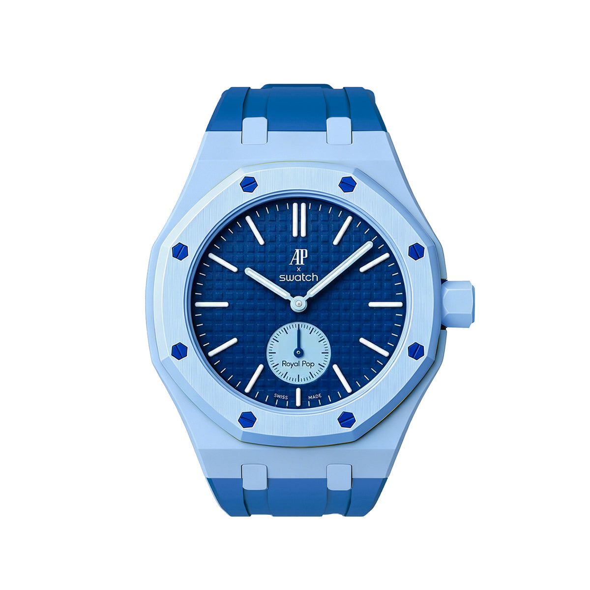 Straps Silicona Azul dos tonos V3